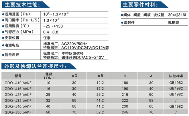 气动高真空挡板阀