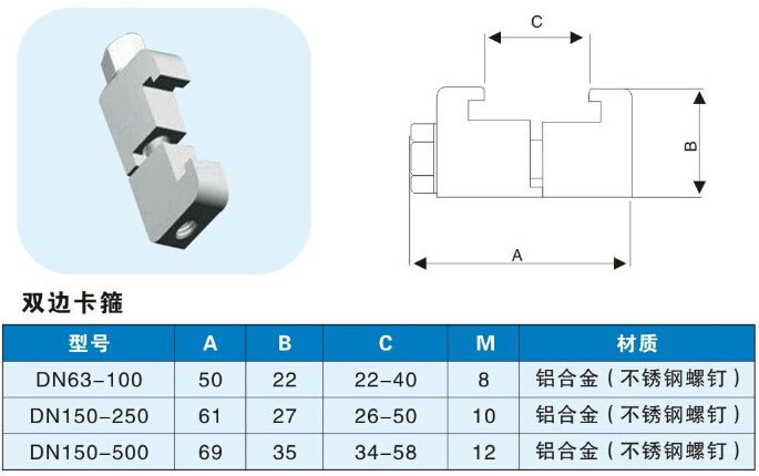 真空卡箍双边